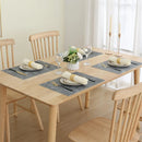 Axyaa Leather Dining Table Mat Set - Heat Resistant, Waterproof, Wipeable Placemats