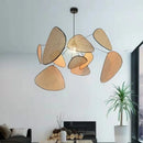 Axyaa Rattan Pendant Lights: Wabi Sabi Nordic Chandelier for Home Dining Decor