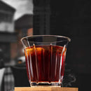 Axyaa Striped Glass Coffee Cup Espresso Mug for Latte Cappuccino Tea