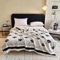Axyaa Double Layer Artificial Lamb Wool Blanket: Thick & Cozy Sofa Throw for Fall/Winter