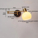 Axyaa Swing Arm LED Wall Lamp with Switch for Bedside Reading & Interior Lighting