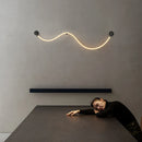 Axyaa Silicone Music Note Wall Lamp: Modern Minimalist Nordic Lighting for Bedroom