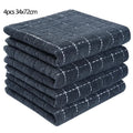 Axyaa Cotton Kitchen Towels Set of 4, Ultra Soft Absorbent Dishcloths