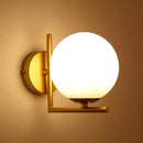 Axyaa Modern Glass Wall Sconce, LED Wall Lamp for Bedside, Hallway, Living Room