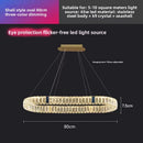 Axyaa Crystal Ring Chandelier Lighting System for Home Décor & Dining Area