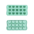 Axyaa 15-Hole Heart-Shaped Chocolate Silicone Mold for Baking and Candy Making