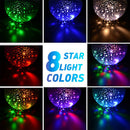 Axyaa Nebula Star Projector Night Light - 12 Color Changing LED, USB Cable