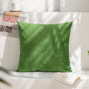 Axyaa Velvet Cushion Cover 45x45cm White - Decorative Pillow Cover for Sofa Home