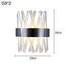 Axyaa Crystal Glass Wall Lamp for Living Room, Bedroom, and Corridor Lighting