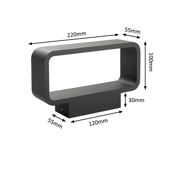 Axyaa Aluminum Up/Down Outdoor Wall Light - IP54 Waterproof, Exterior Lamp for Porch, Balcony