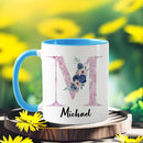 Axyaa Floral Water Cup - Personalized Tea & Coffee Mug - Creative Milk Tumbler