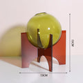 Axyaa Acrylic Spherical Vase for Minimalist Table Decoration and Aesthetic Room Decor