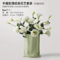 Axyaa Cream Ceramic Vase for Elegant Home Decor & Flower Arrangement