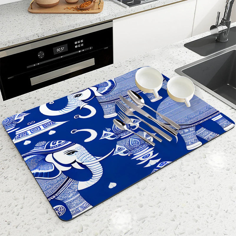 Axyaa Coffee Mat: Quick Kitchen Drying & Draining Pad for Bathroom & Kitchen Faucet