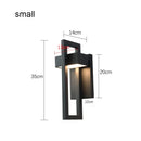 Axyaa Outdoor LED Wall Light 10W Retro Vintage Black Garden Porch Sconce Street Light