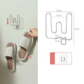 Axyaa Bathroom Slipper Rack: Wall-Mounted Shoe Storage Hook Rack