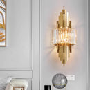 Axyaa Crystal Light Luxury Bedroom Wall Lamps - Nordic Modern Background Wall Fixtures