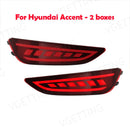 Axyaa LED Rear Bumper Reflector for Hyundai Accent 2012-2017 Car Accessories