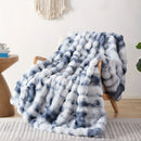 Axyaa Rabbit Fleece Blanket: Soft Solid Color Faux Fur Plush Throw for Home & Travel