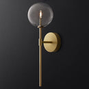 Axya Simple Gold Round Glass Ball Wall Lamp, Modern Nordic Retro Sconces