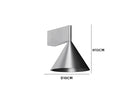 Axyaa Nordic Brushed Metal Cone Wall Lamp for Living Room, Study, Dining Room