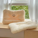 Axyaa Knitted Cotton Bean Velvet Headrest - Soft Touch, Neck Protection Pillow Core