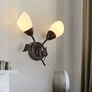 Axyaa LED Glass Dual Head Wall Lamp for Bedrooms and Living Rooms