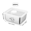 Axyaa Stainless Steel Square Food Storage Container for Fresh-keeping