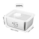 Axyaa Stainless Steel Square Food Storage Container for Fresh-keeping