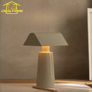 Axyaa Pyramid Wireless Charging Table Lamp with Touch Switch, Portable Desk Light