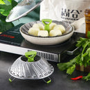 Axyaa Stainless Steel Steamer Basket | Non-Stick Food Rack | Kitchen Accessory