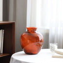 Axyaa Retro Style Luxury Glass Vase for Home Decor and Flowers Hydroponics