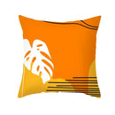 Axyaa Yellow Orange Abstract Geometry Print Pillow Cover 45x45cm