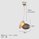 Axyaa Nordic Glass Chandelier LED Pendant Lamp for Home Decor