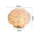 Axyaa Feather Table Lamp: Elegant Decoration for Home, Living Room, Bedroom
