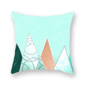 Geometric Marble Print Cushion Cover 45x45cm for Home Decor by Axyaa