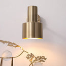Axyaa Modern Copper LED Wall Lamp with Pull Chain Switch