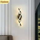 Axyaa Spiral Aluminum LED Wall Lamp - Minimalist Wall Lighting for Decoration
