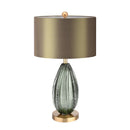 Axyaa Crystal Glass Droplet Desk Lamp with LED Lights for Modern Luxury Home Decor