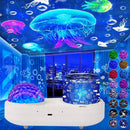 Axyaa Ocean Wave Projector Night Light: 10 Color Waves, 6 Films, 360 Rotation, Timer
