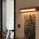 Axyaa Dimmable LED Wall Sconce, Elegant Orange & Black Metal Design