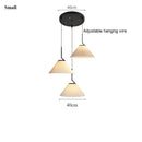 Axyaa Cream LED Chandelier Pendant Light for Living Room Bedroom Restaurant