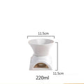Axyaa Ceramic Heated Melting Cup | Desktop Decor | Luxury Hot Pot Mug