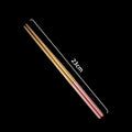 Axyaa Golden Stainless Steel Korean Chopsticks Set