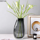 Axyaa Glass Art Vase for Flowers and Hydroponics