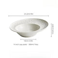 Axyaa Western Pasta Ceramic Plate: High Feeling Hotel Plate, French Creative Salad Plate