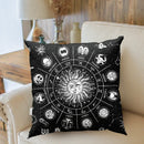 Axyaa Mandala Sun Moon Pillowcase: Bohemian Sofa Cushion Cover