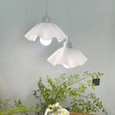 Axyaa White Flower Pendant Light for Kitchen & Hallway, E27 Base Fixture