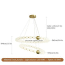 Axyaa Europe Luxury LED Ceiling Chandelier Pendant Lights for Home Decor