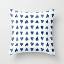 Blue Marble Geometric Cushion Cover 45x45cm for Home & Office Decor by Axyaa